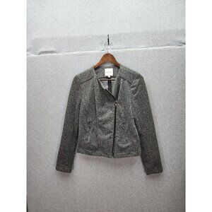 Catherine Malandrino Runway Style Asymmetrical Zip Jacket Size S